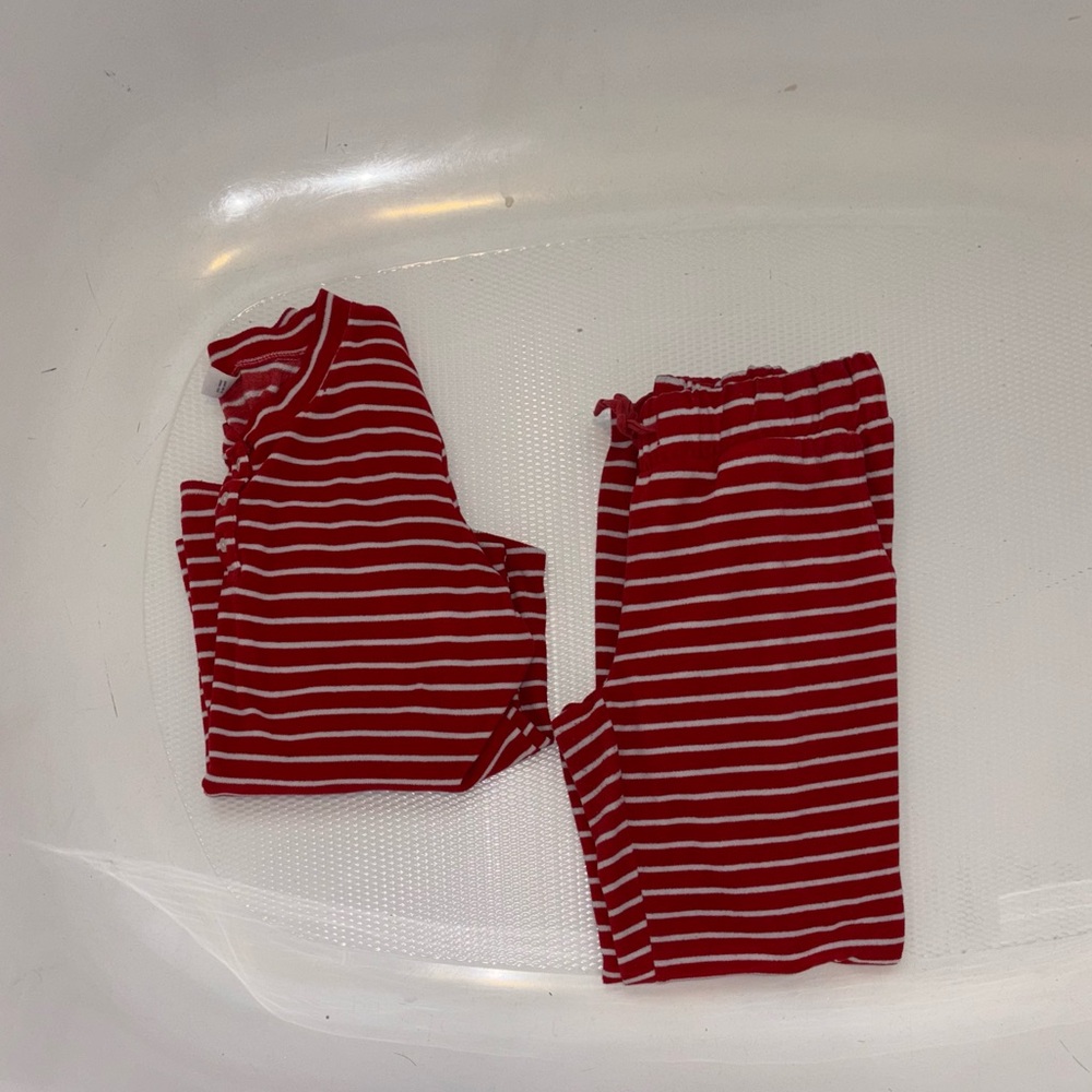Old Navy Red and White Striped Pajama Set Intimates & Sleepwear